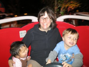 Violet LOVED Francis' Ladybug Boogie, and the tea cups