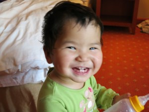 The mischievous grin