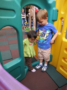 Theo's a great big brother (most of the time)