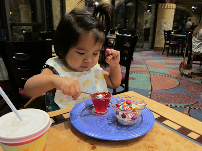 Attempting to spoon herself